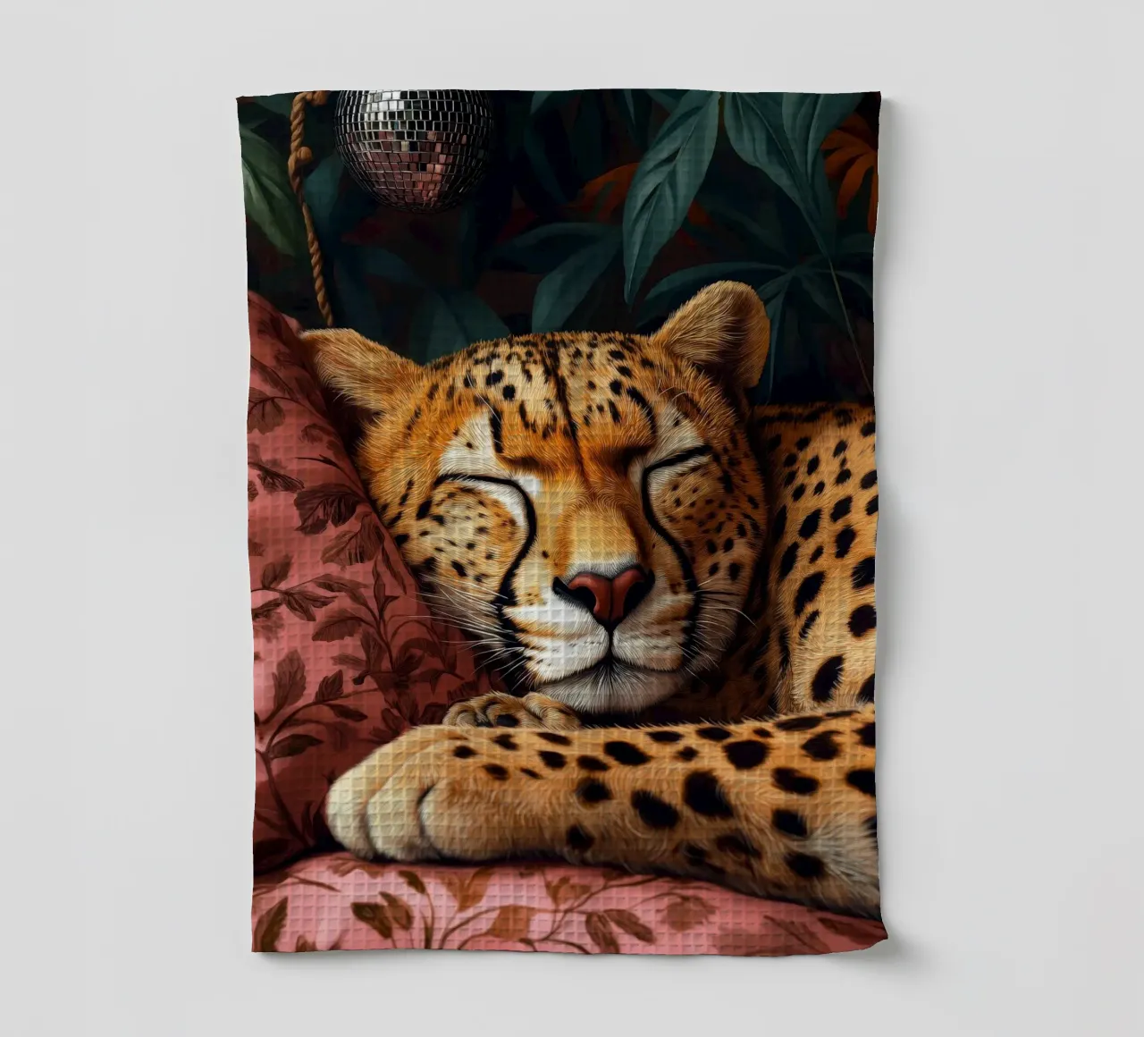 Leopard Geschirrtuch von Lionmixart