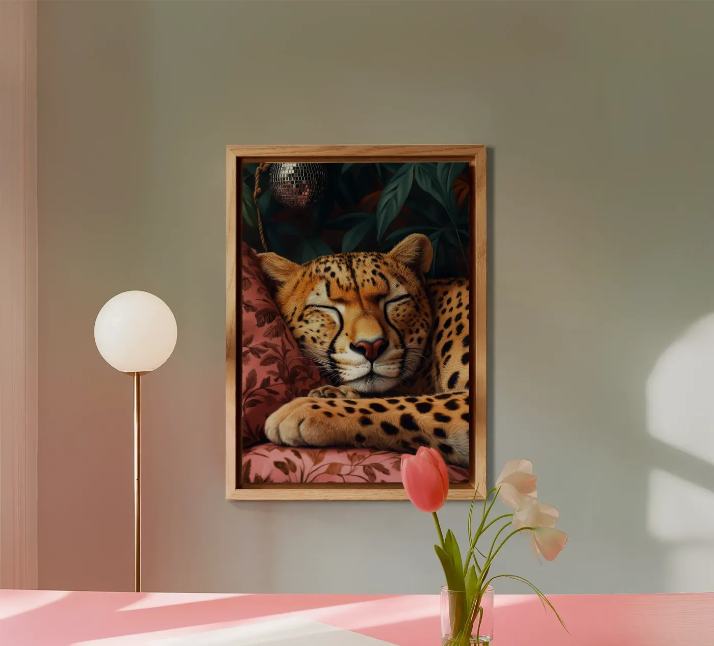Leopard alluminio dibond da Lionmixart