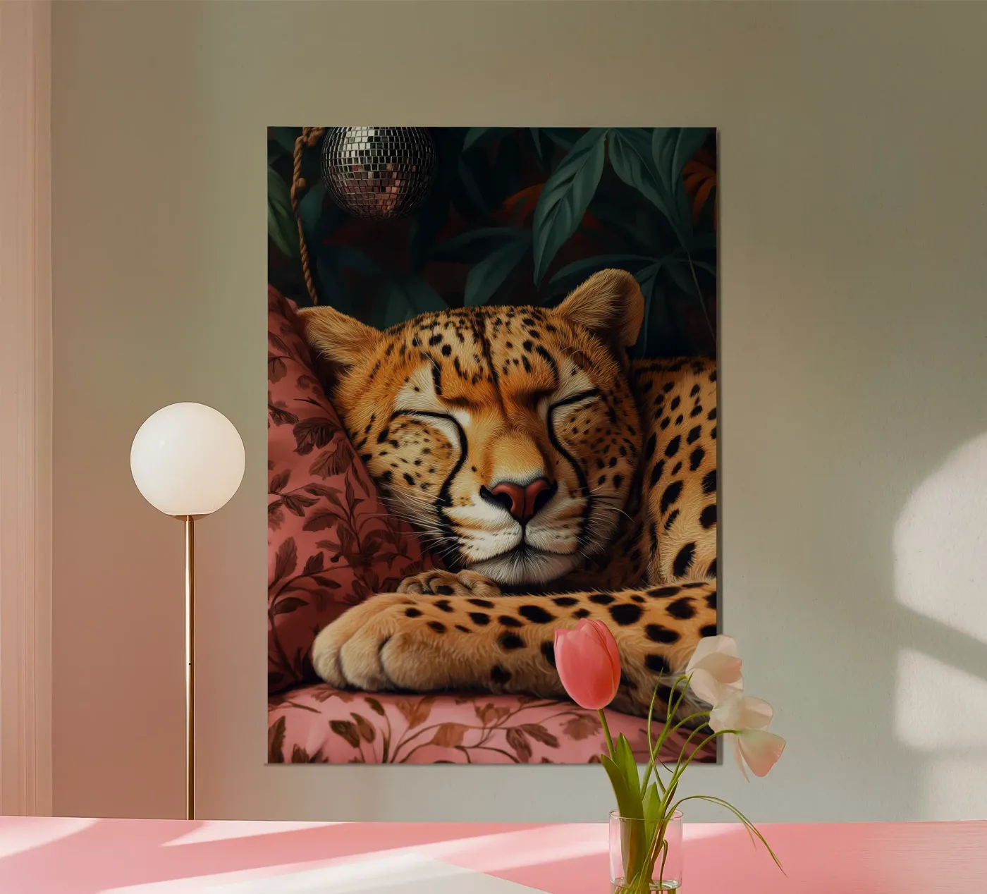 Leopard alluminio dibond da Lionmixart