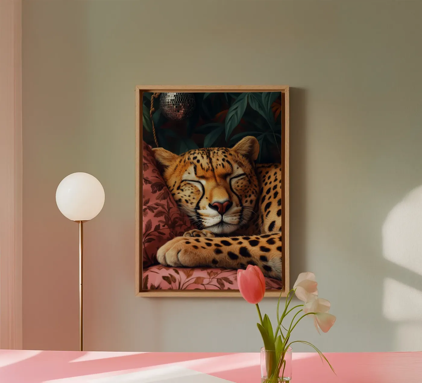 Leopardo tela da Lionmixart