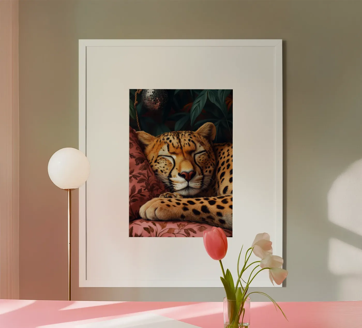Leopard Poster von Lionmixart