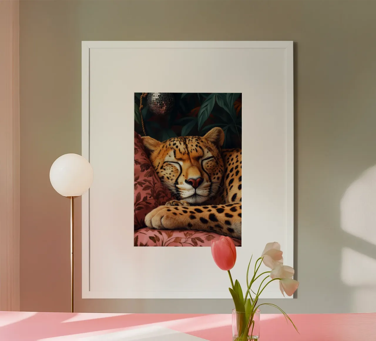 Leopard poster by Lionmixart