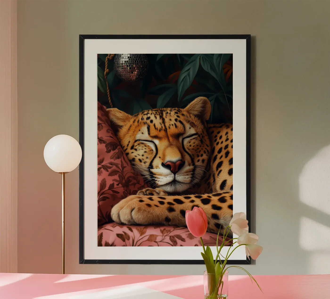 Leopard poster van Lionmixart