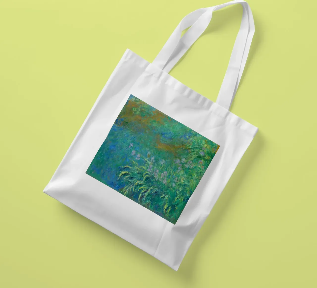 Iris di Claude Monet borsa in juta da Monet Art Prints