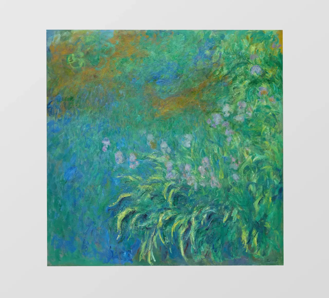 Iris di Claude Monet pellicola backlit da Monet Art Prints
