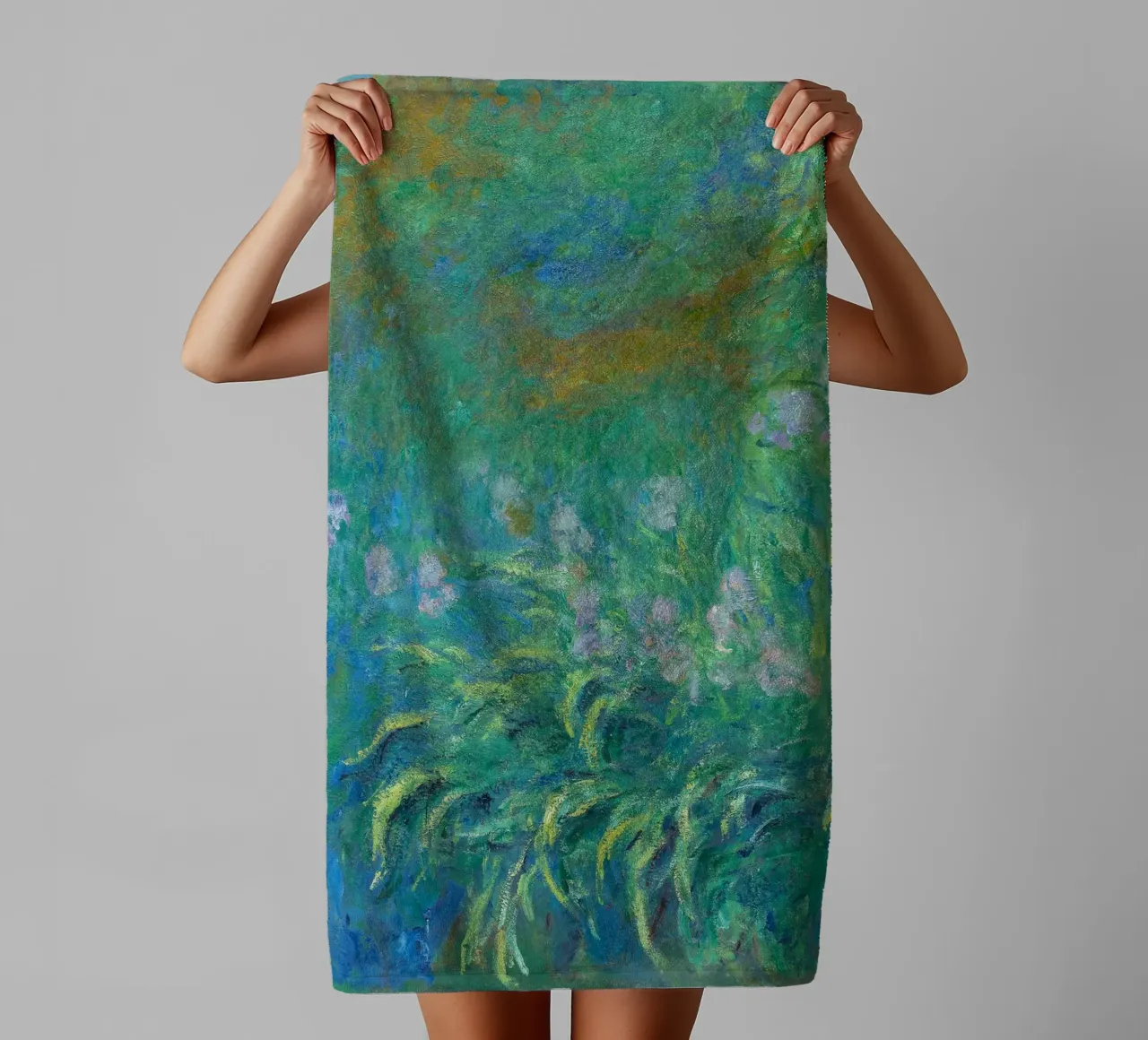 Iris di Claude Monet asciugamano da bagno da Monet Art Prints