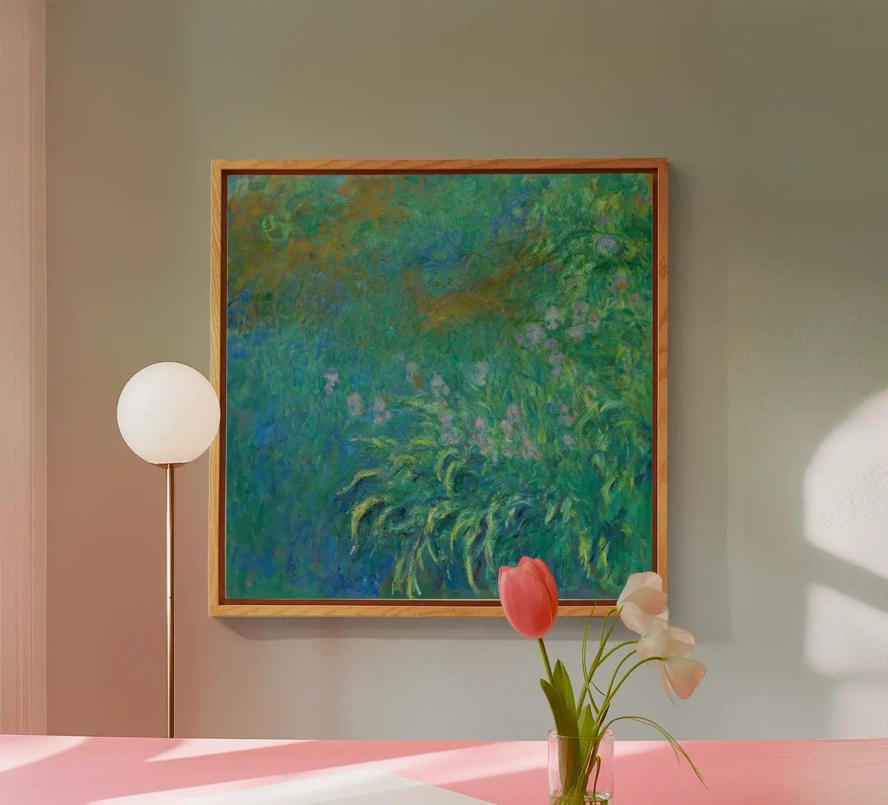 Iris di Claude Monet plexiglass da Monet Art Prints