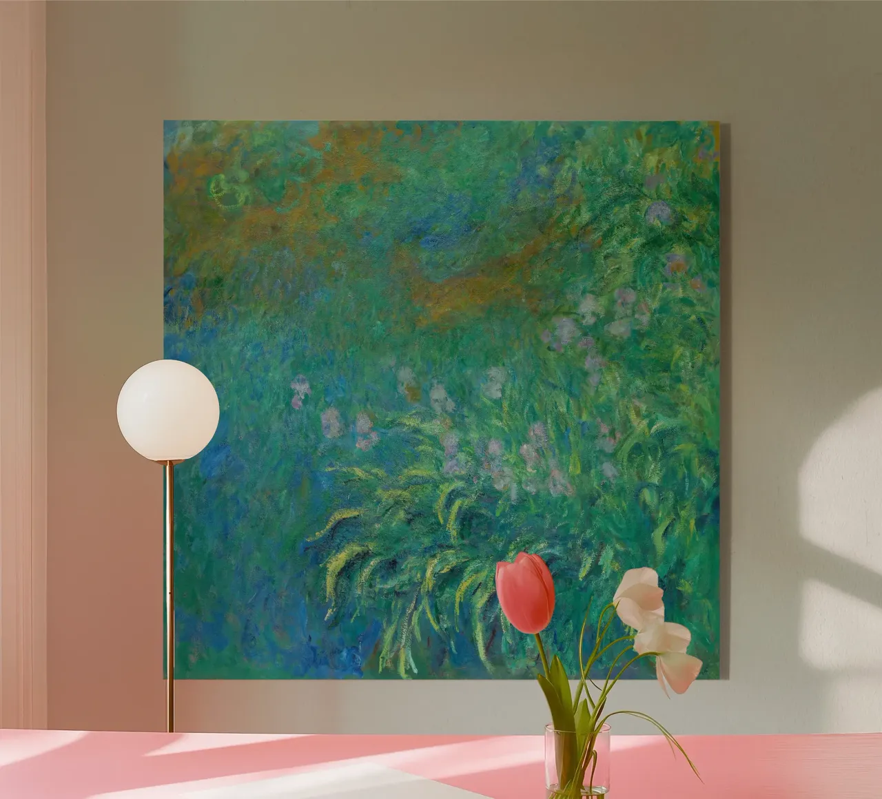 Iris di Claude Monet plexiglass da Monet Art Prints