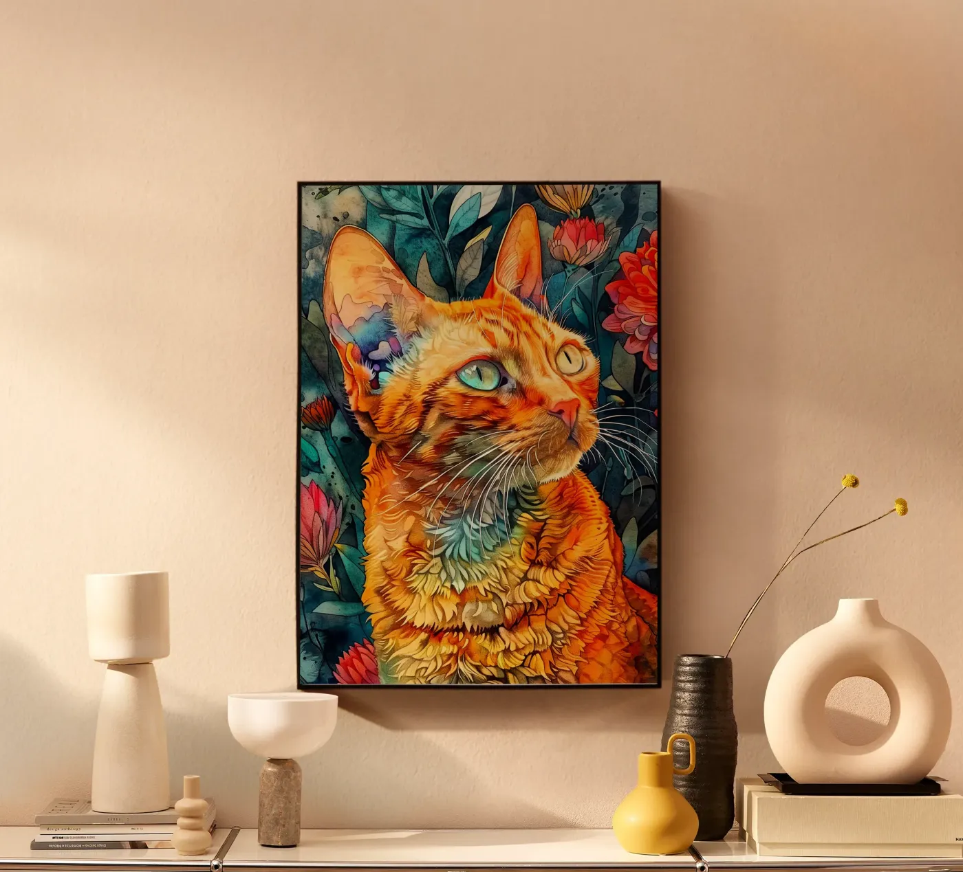 Gatto Rudi plexiglass da Lionmixart