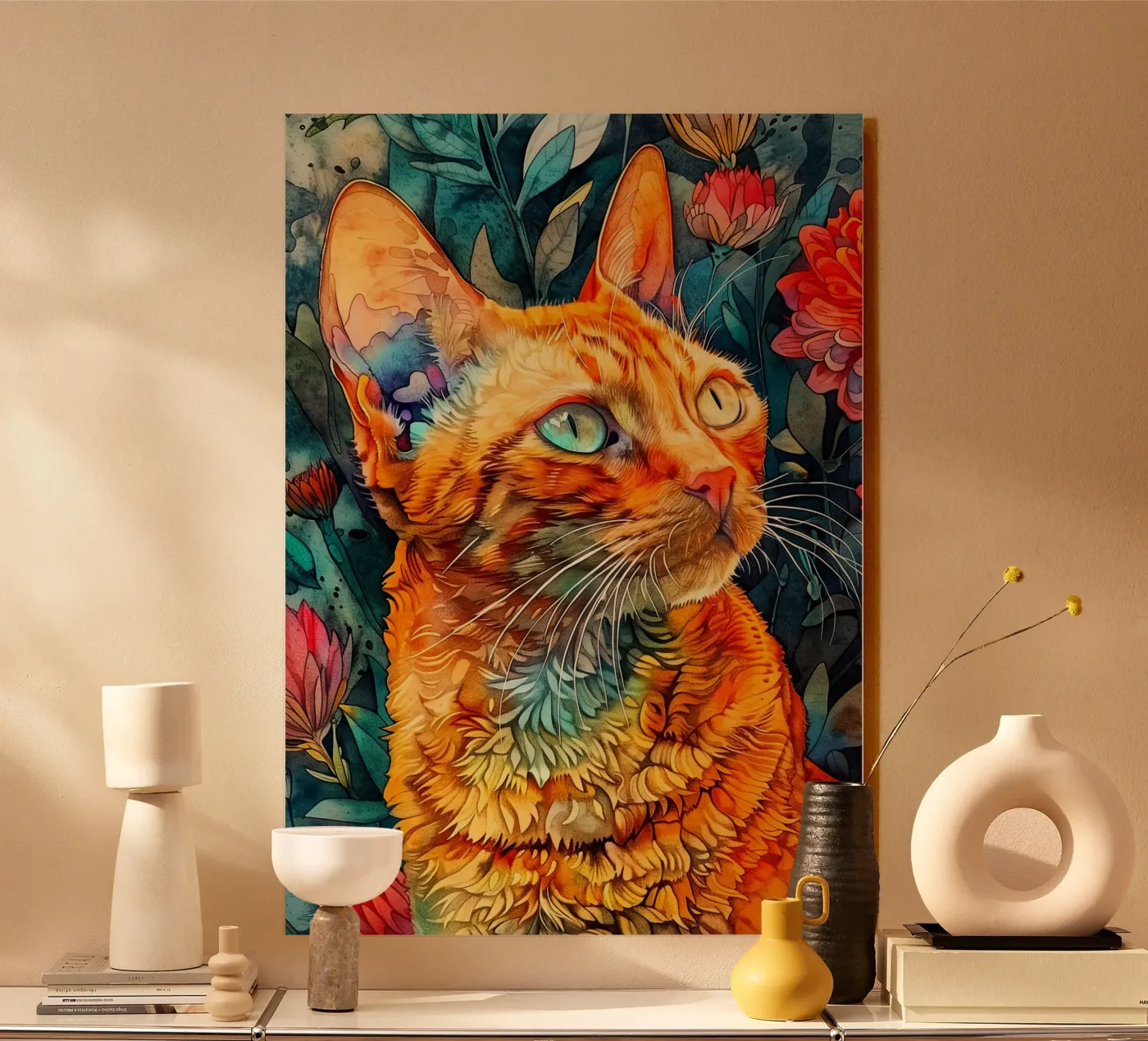 Gatto Rudi plexiglass da Lionmixart