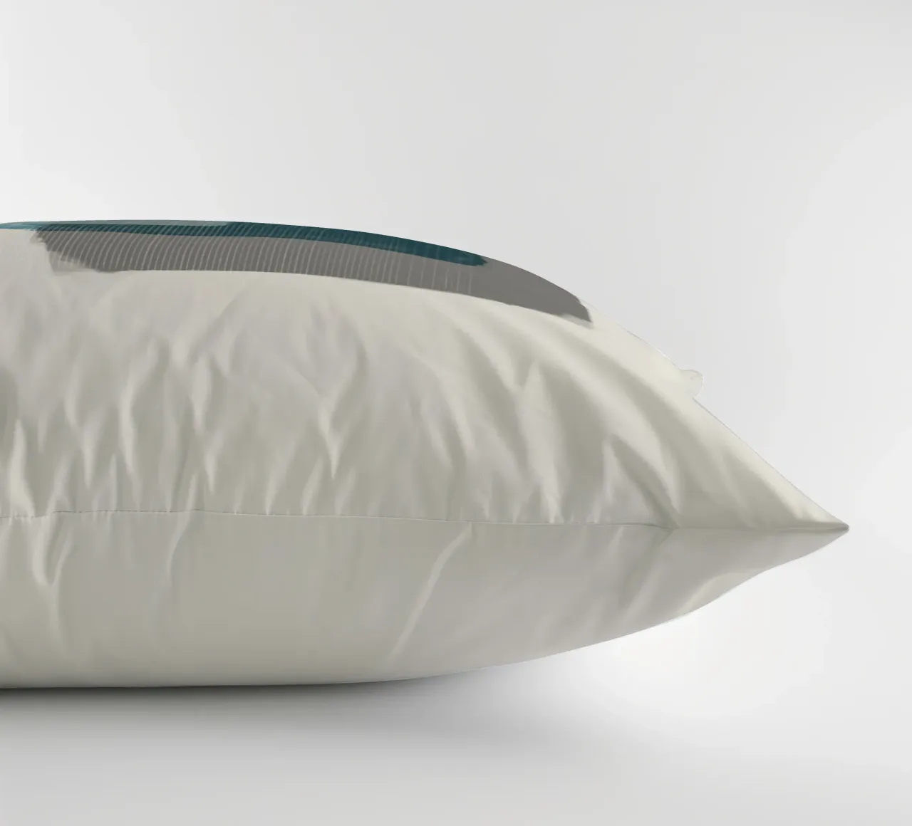Modern abstract shapes in retro style with blue and grey coussin de Imaginative