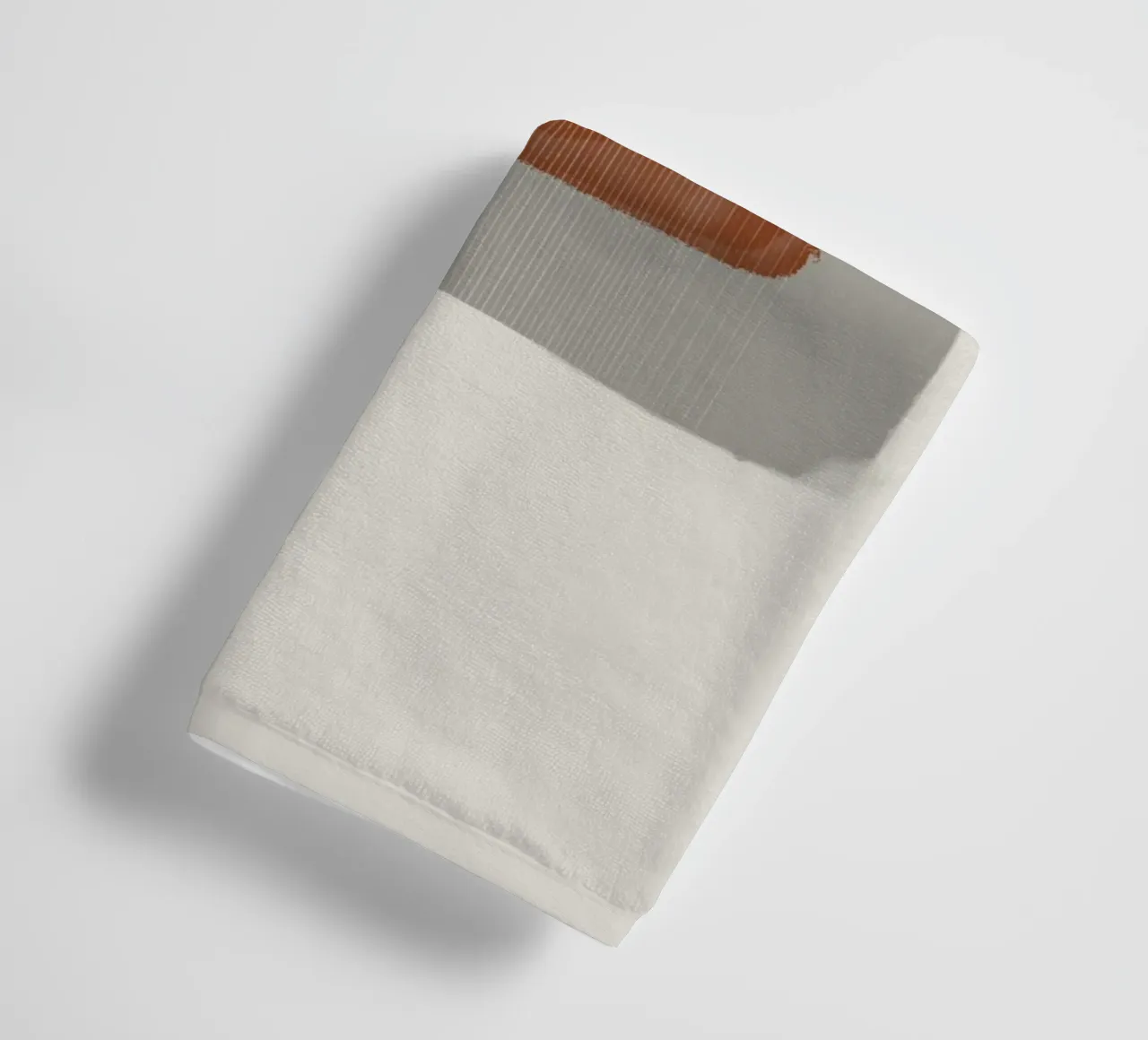 Modern abstract shapes in retro style with earth tones asciugamano da bagno da Imaginative