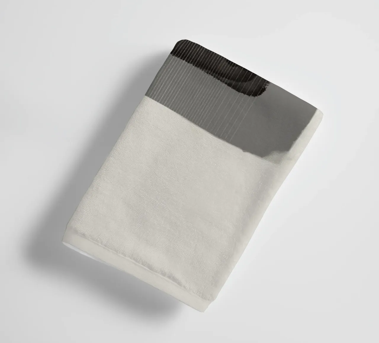 Modern abstract shapes in retro style with yellow and brown asciugamano da bagno da Imaginative