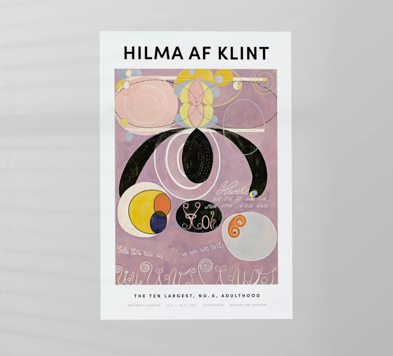 Hilma af Klint - The Ten Largest, No. 6 II pellicola backlit da Vintage by JUNIQE