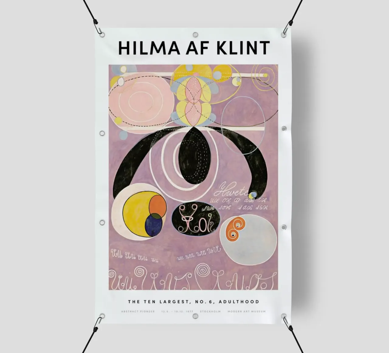 Hilma af Klint - The Ten Largest, No. 6 II telo in pvc da Vintage by JUNIQE