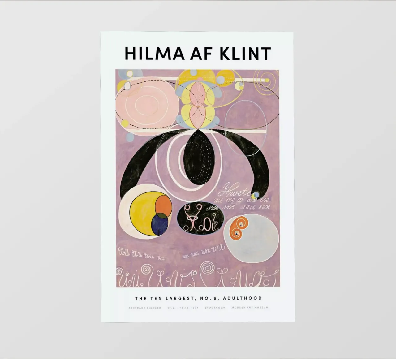 Hilma af Klint - The Ten Largest, No. 6 II telo in pvc da Vintage by JUNIQE