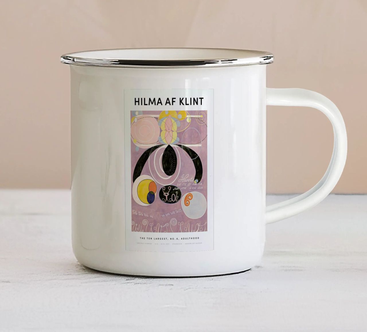 Hilma af Klint - The Ten Largest, No. 6 II mug en émail de Vintage by JUNIQE