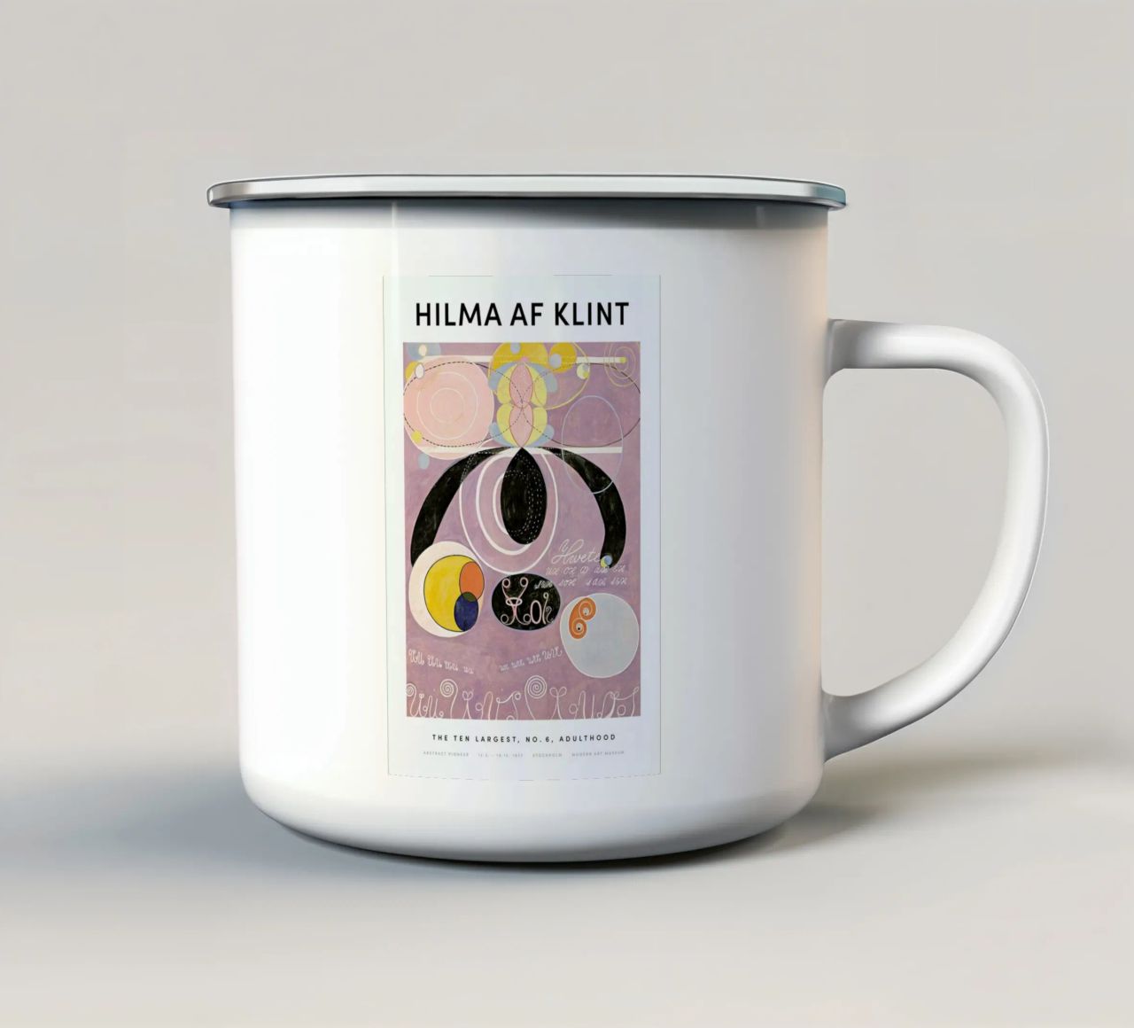 Hilma af Klint - The Ten Largest, No. 6 II mug en émail de Vintage by JUNIQE