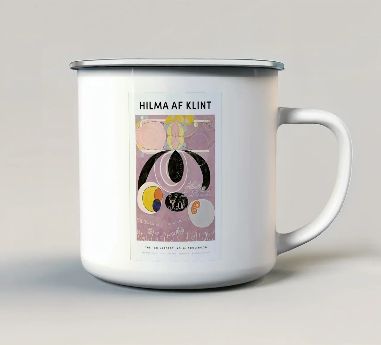 Hilma af Klint - The Ten Largest, No. 6 II tazza in smalto da Vintage by JUNIQE
