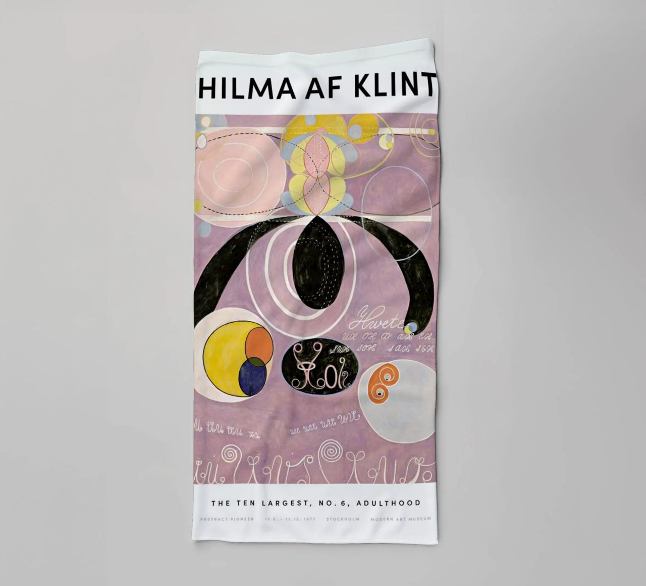 Hilma af Klint - The Ten Largest, No. 6 II serviette de bain de Vintage by JUNIQE