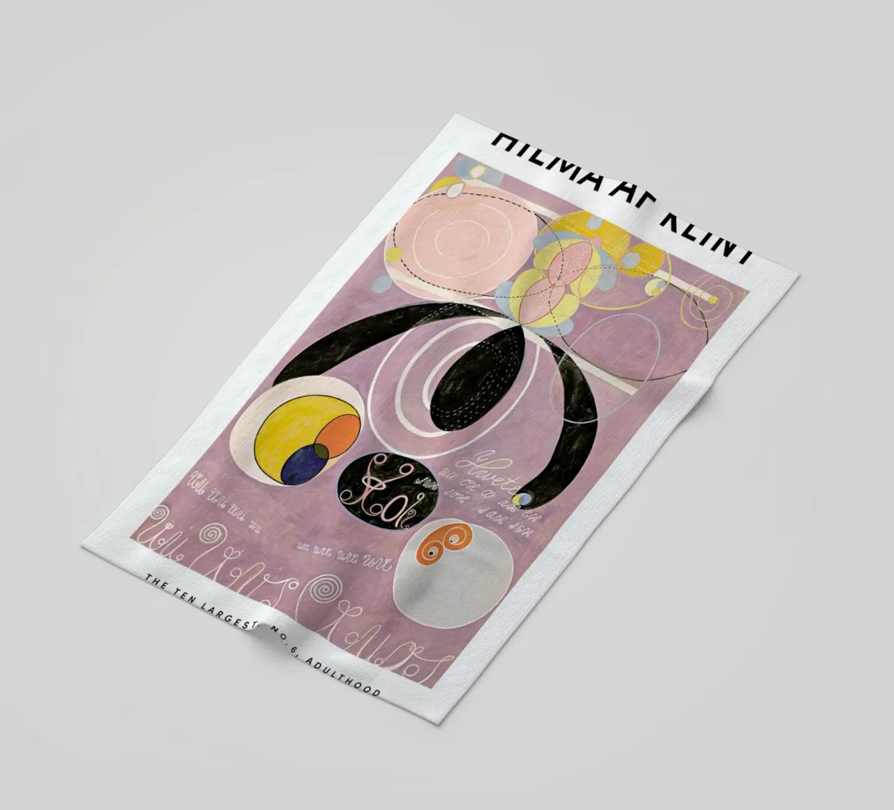 Hilma af Klint - The Ten Largest, No. 6 II toalla de playa de Vintage by JUNIQE