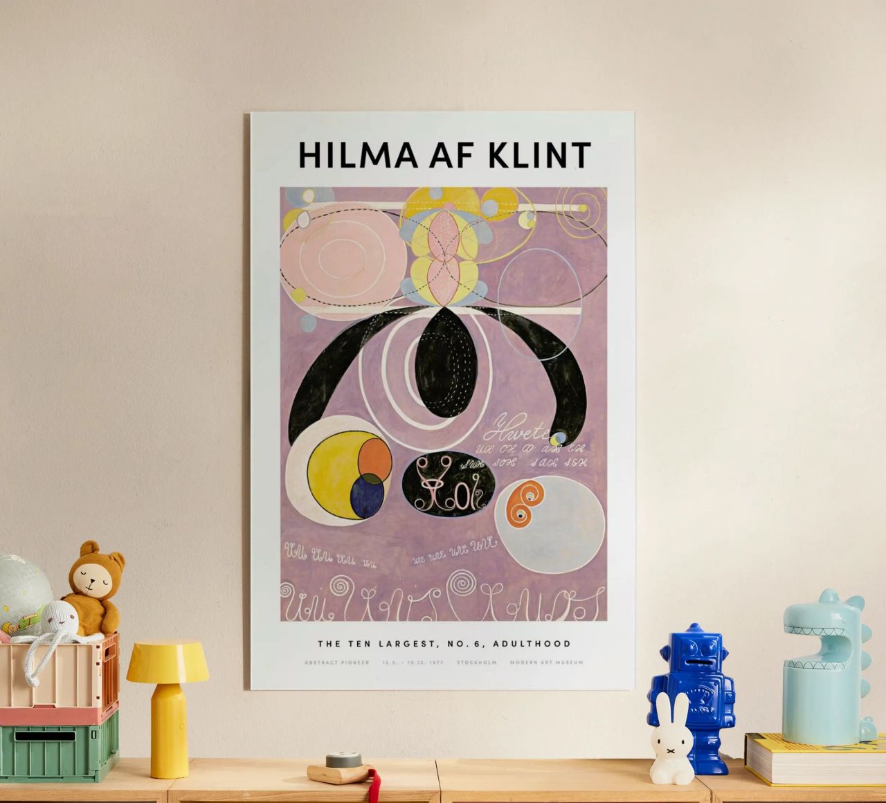 Hilma af Klint - The Ten Largest, No. 6 II plexiglass da Vintage by JUNIQE