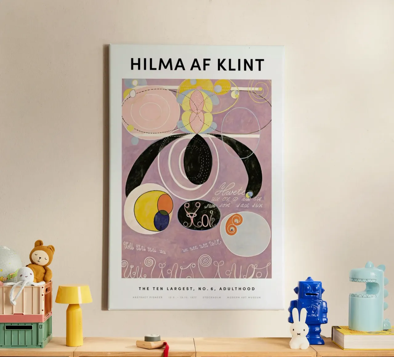 Hilma af Klint - The Ten Largest, No. 6 II tela da Vintage by JUNIQE