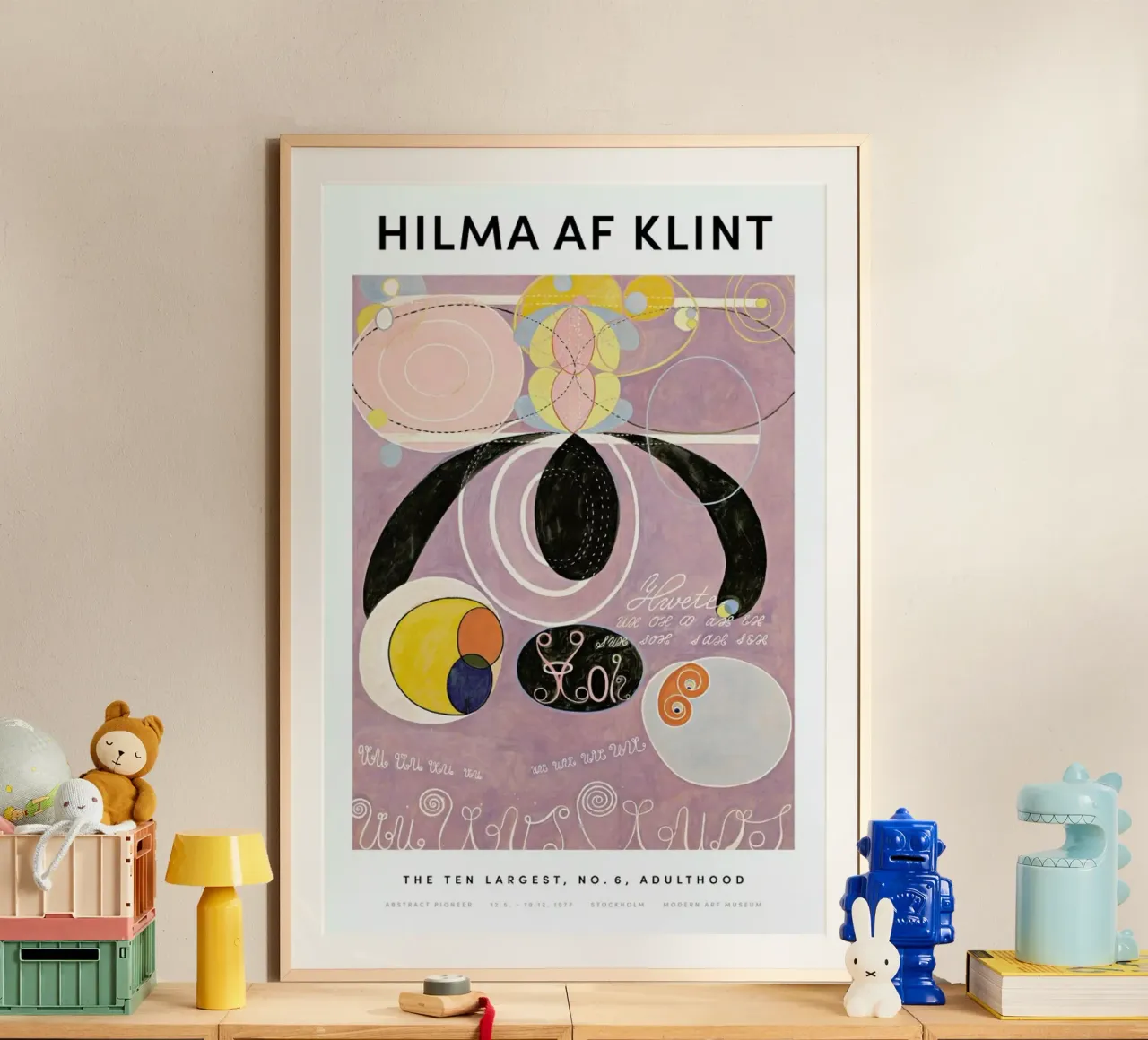 Hilma af Klint - The Ten Largest, No. 6 II carta hahnemühle da Vintage by JUNIQE