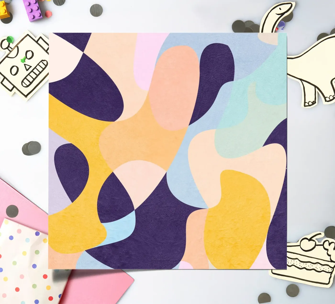 New waves sticker sheet by Abstract Joy