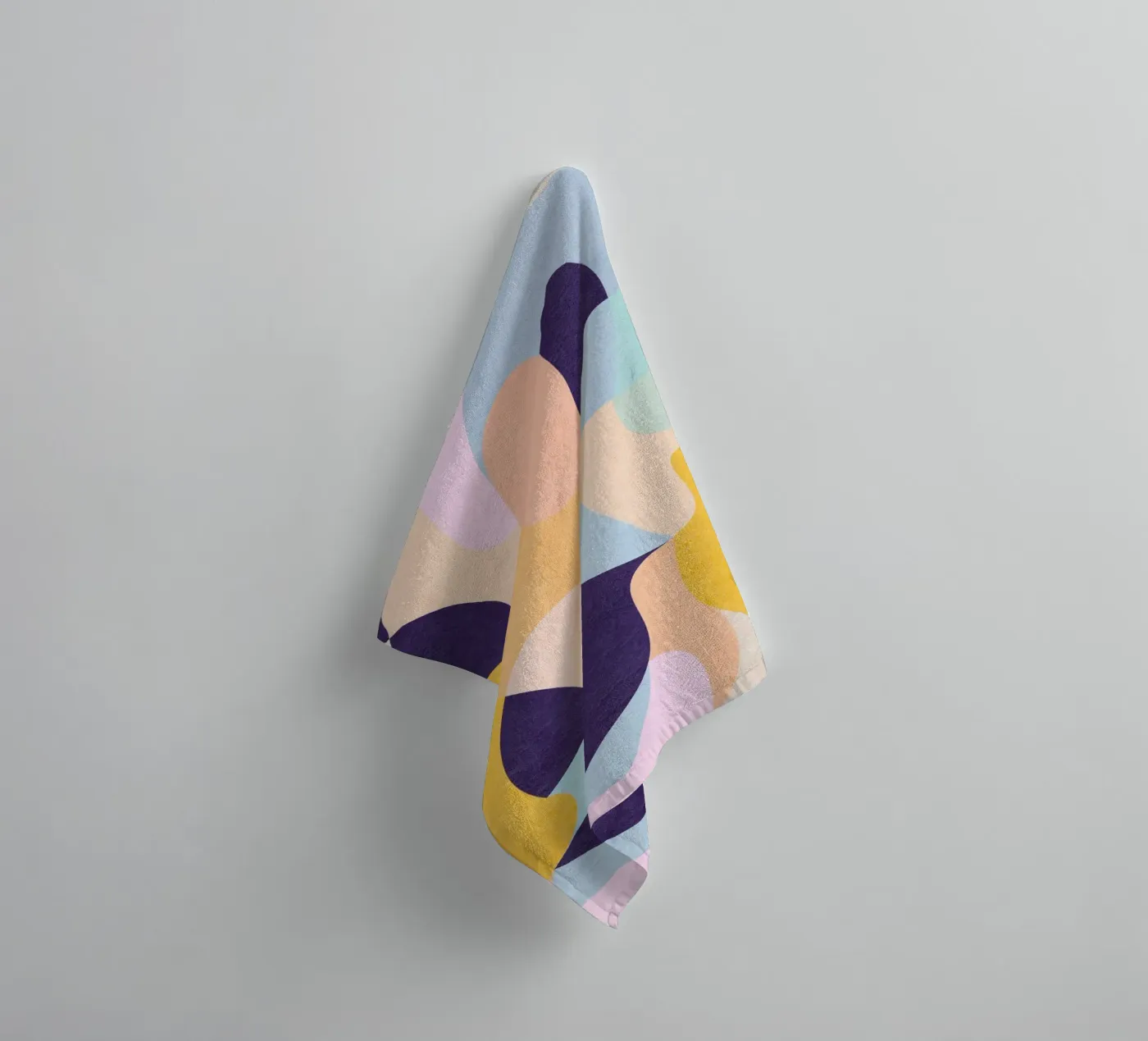 New waves towel by Lines Inside