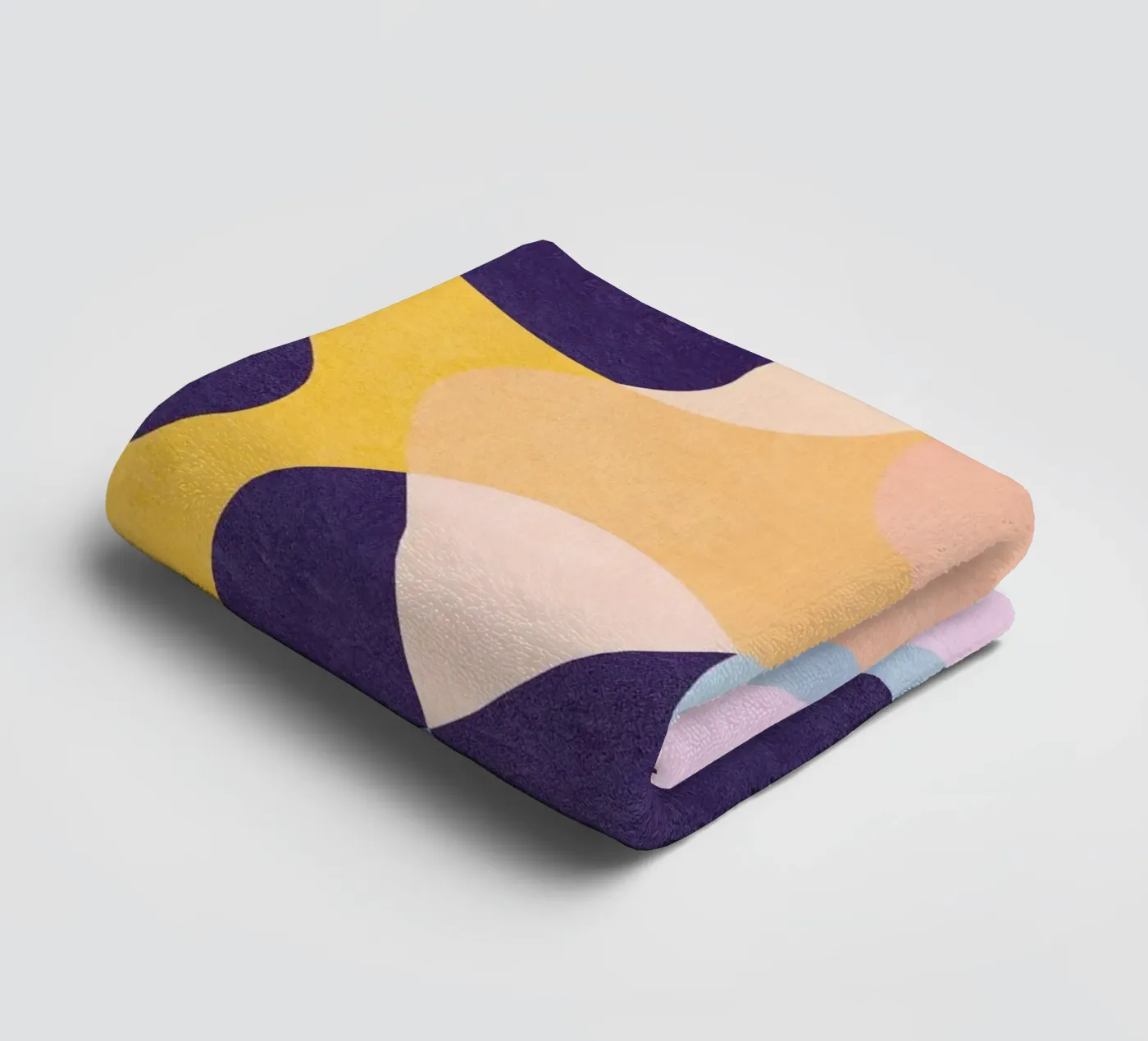 New waves towel by Lines Inside