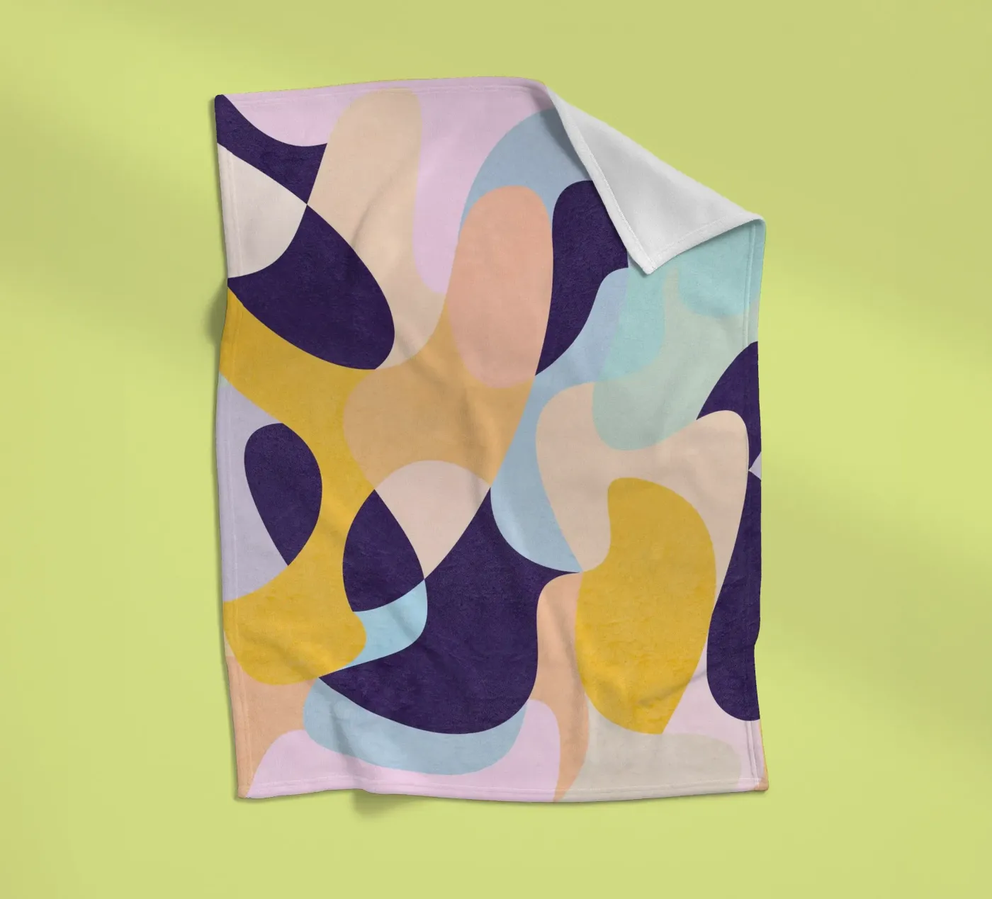 Nieuwe golven fleecedeken van Abstract Joy