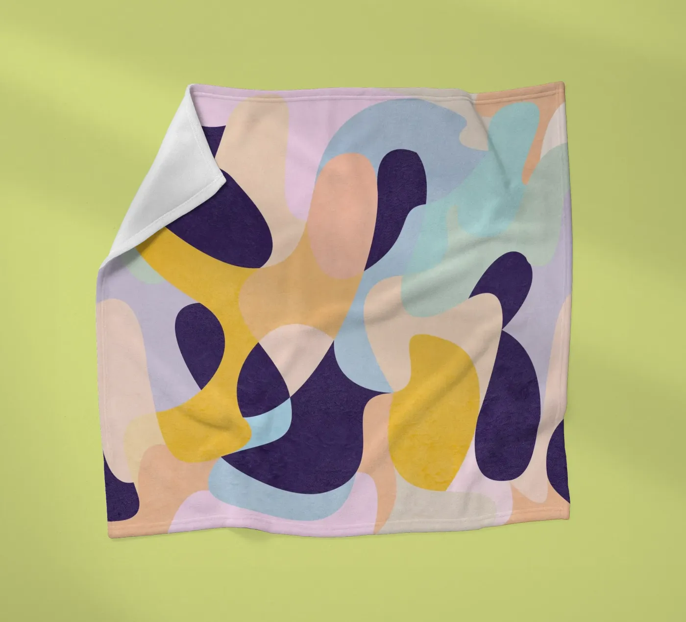 Nieuwe golven fleecedeken van Abstract Joy