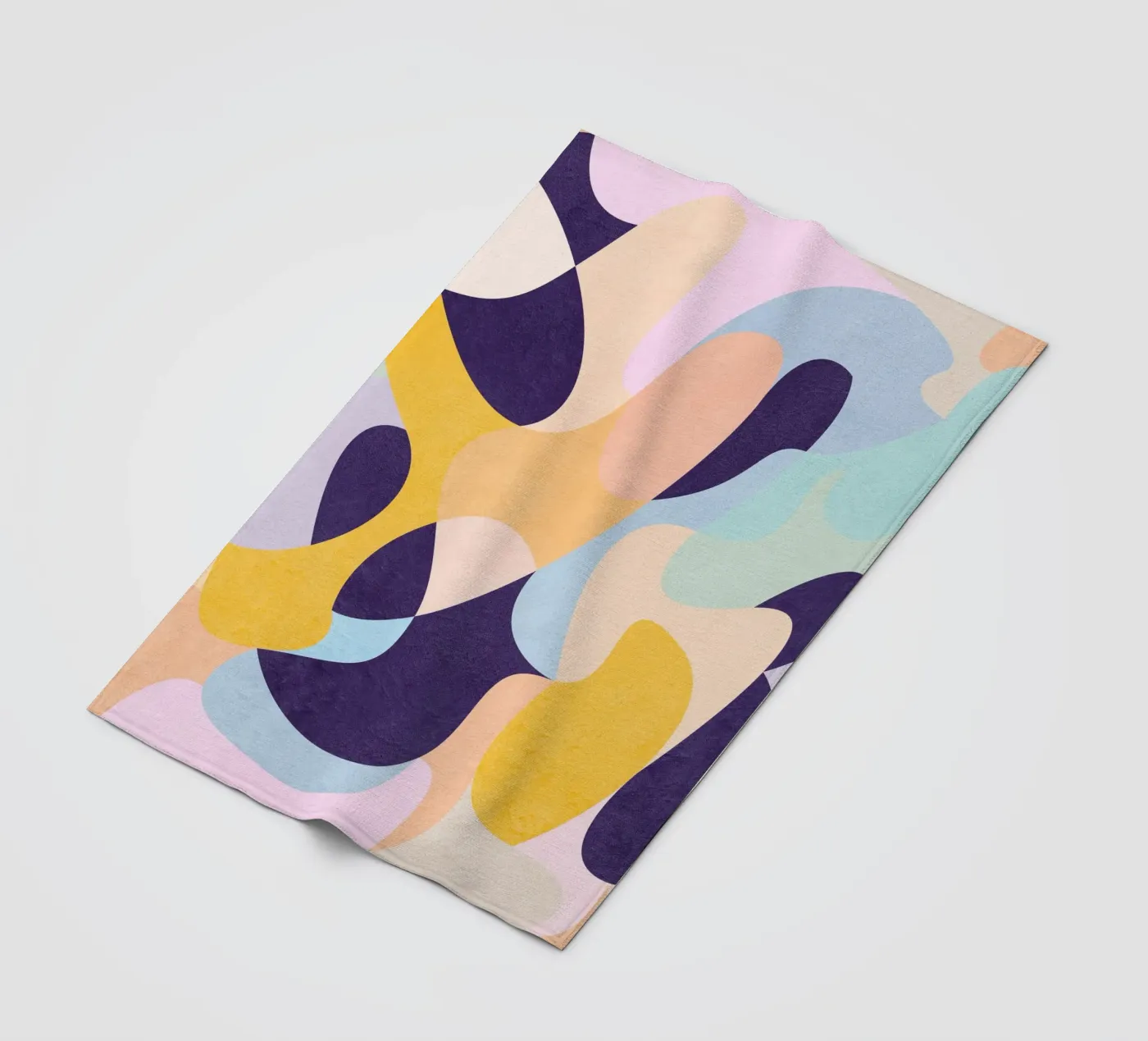 Nieuwe golven fleecedeken van Abstract Joy