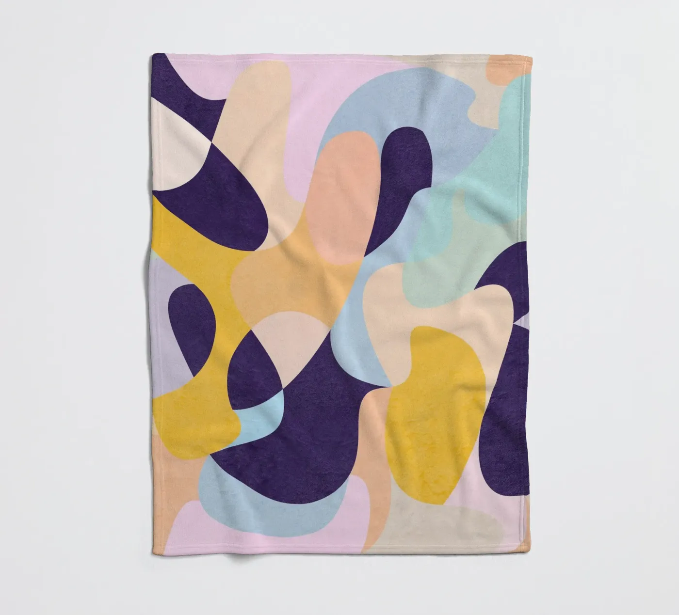 Nieuwe golven fleecedeken van Abstract Joy