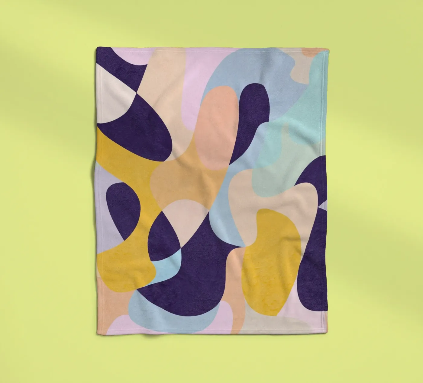 Nieuwe golven fleecedeken van Abstract Joy