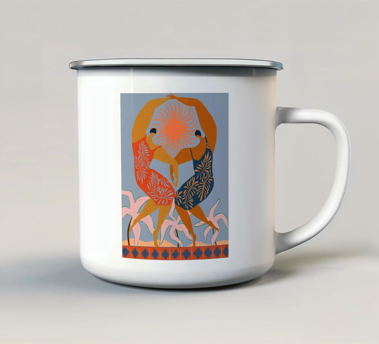 Sisterhood tazza in smalto da Arty Guava