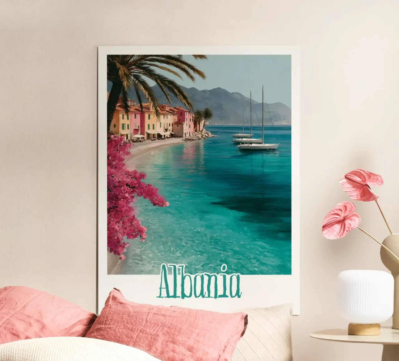 Affiche Albanie poster con telaio in plastica da Frame the World