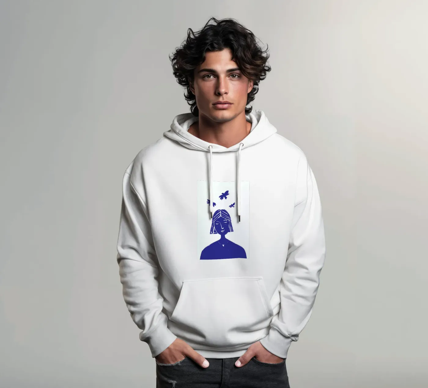 Hovering Blue felpa con cappuccio da Graphite