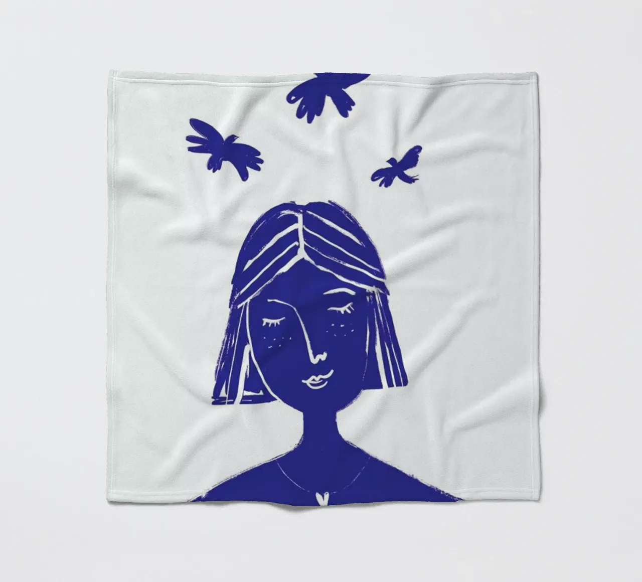 Hovering Blue fleecedeken van Graphite