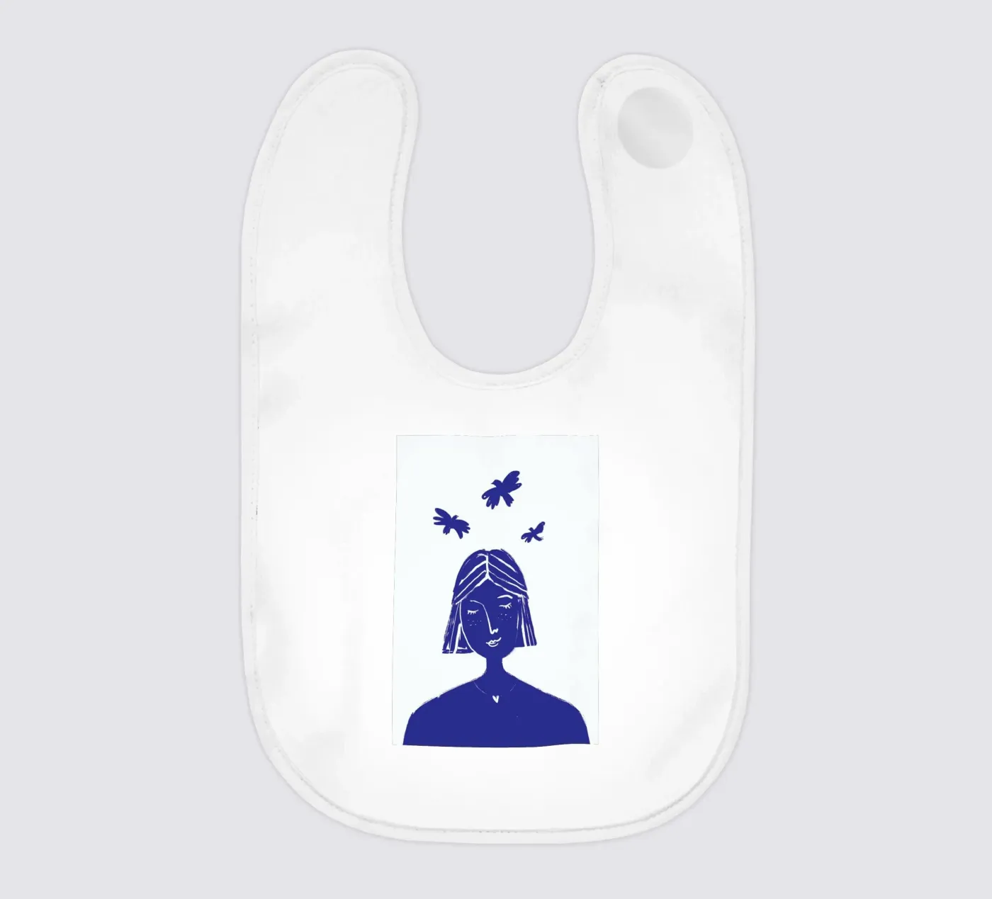 Hovering Blue baby slabbetje van Graphite