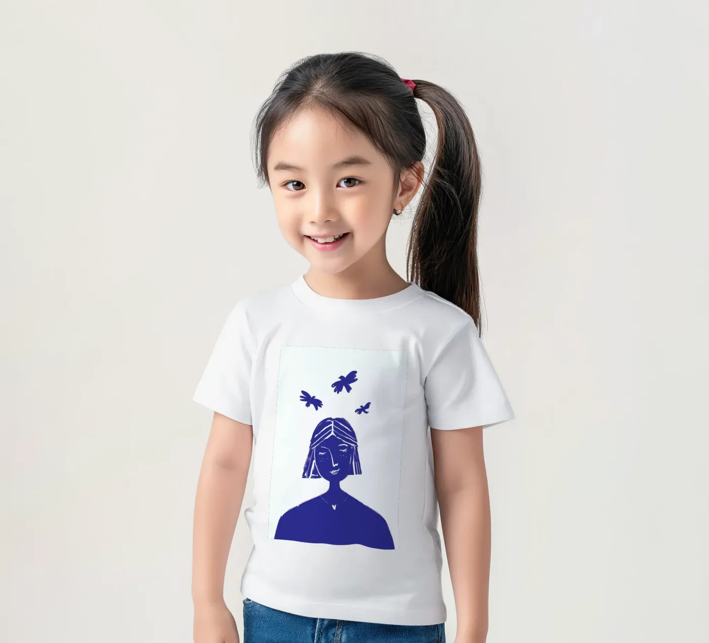 Hovering Blue kinder t-shirt van Graphite