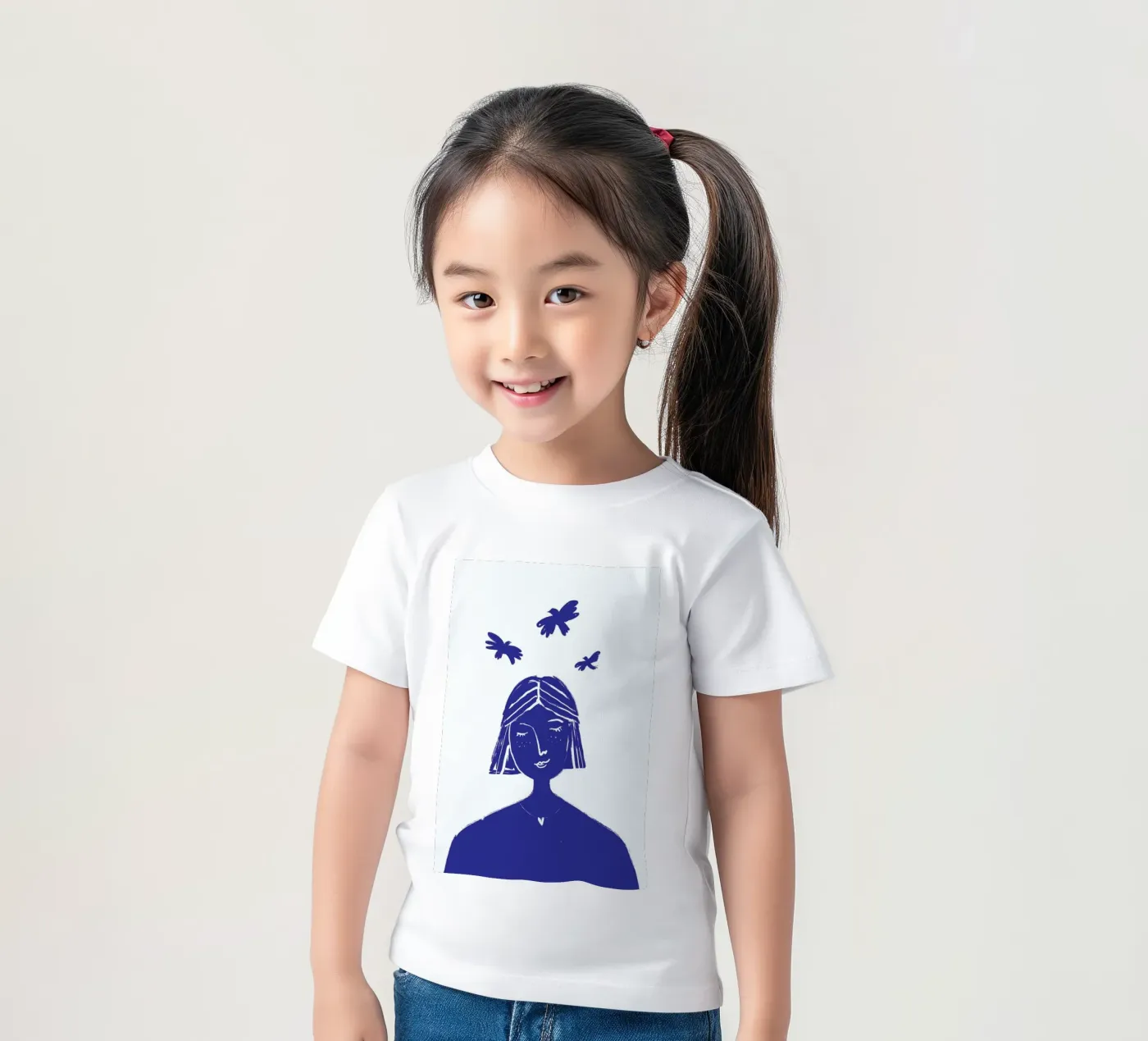 Hovering Blue kinder t-shirt van Graphite