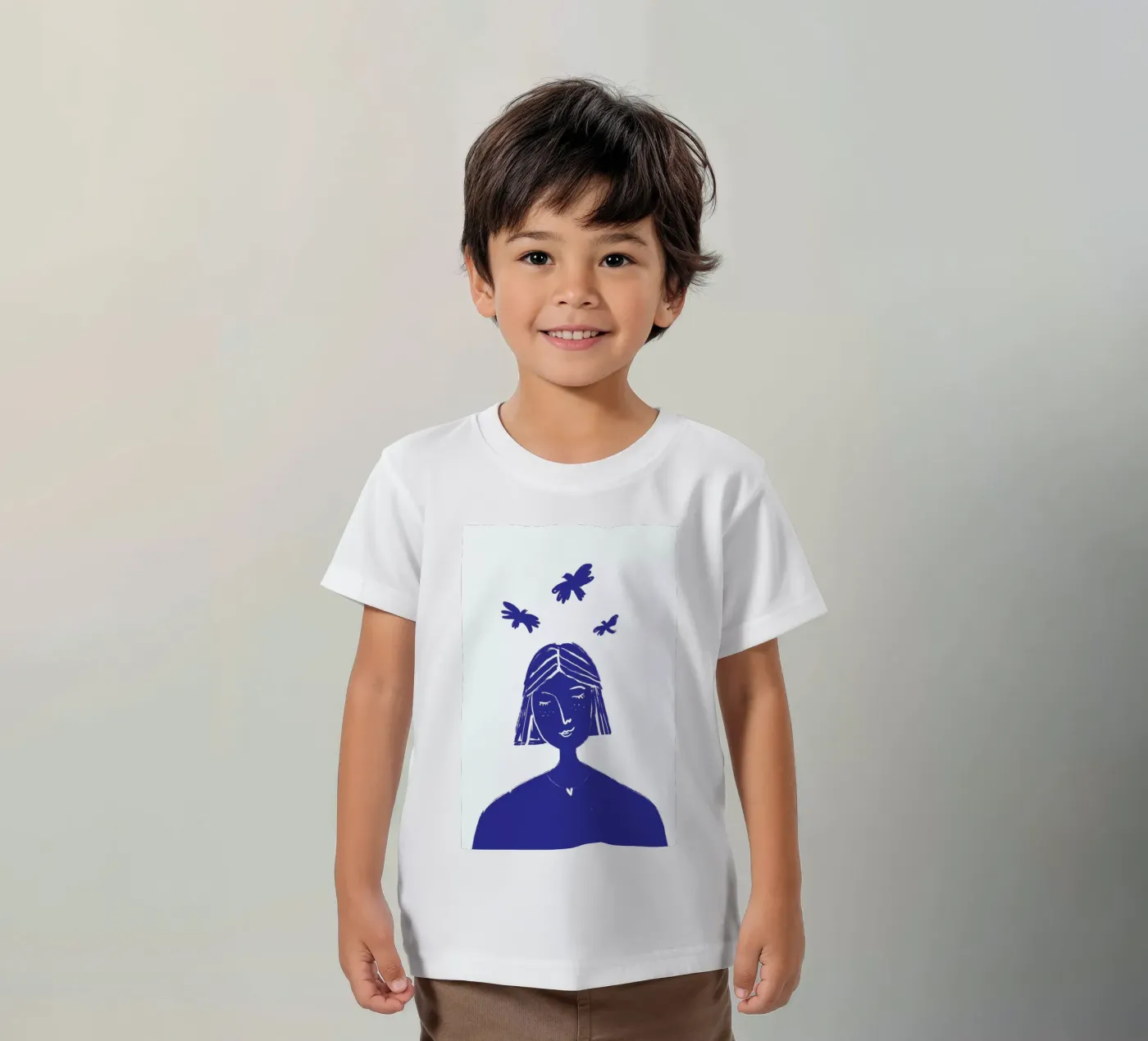 Hovering Blue kinder t-shirt van Graphite