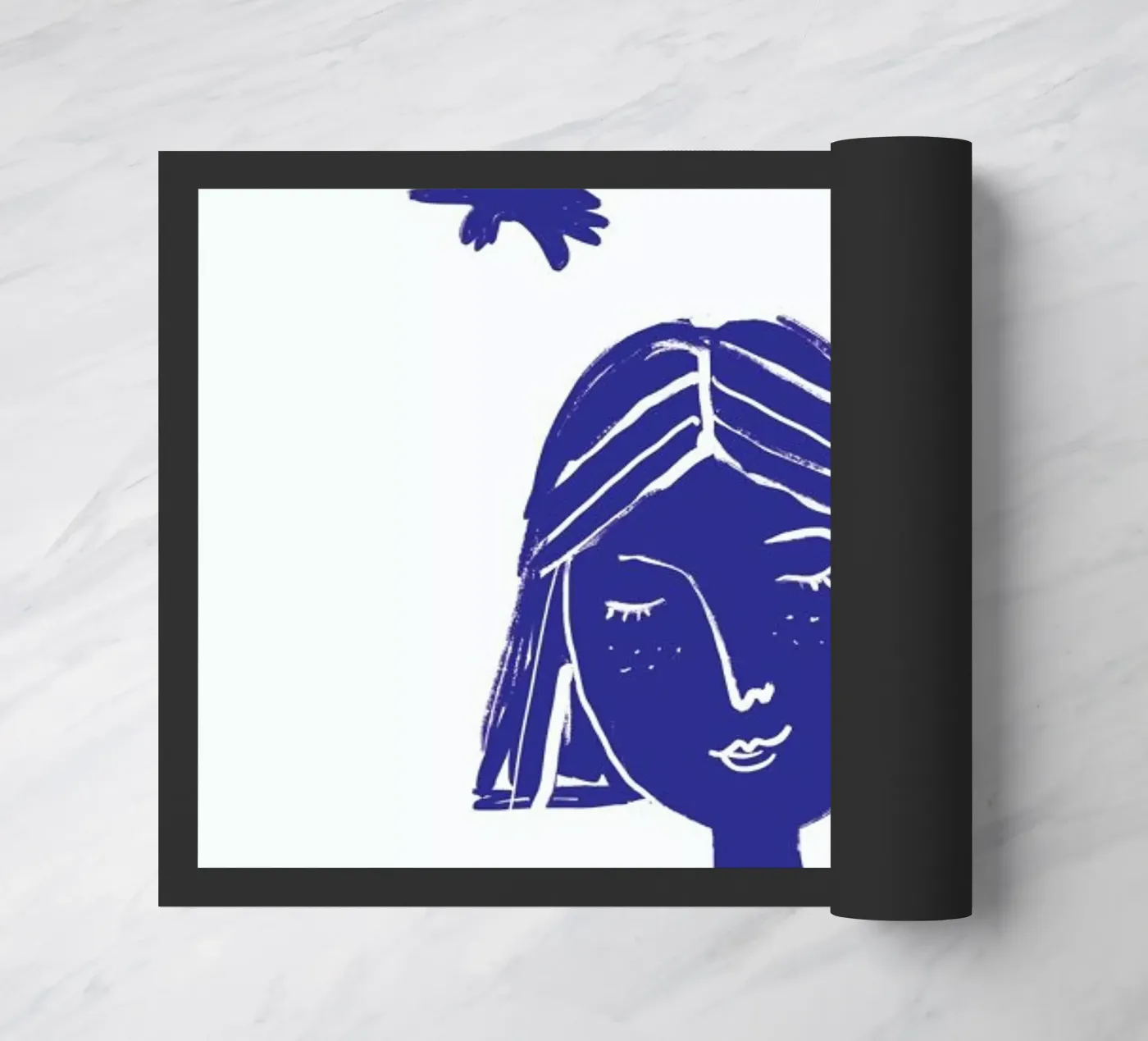 Hovering Blue Fußmatte von Graphite