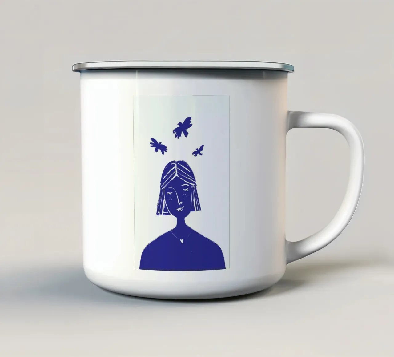 Hovering Blue tazza in smalto da Graphite