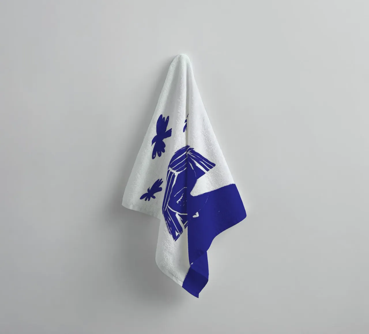 Hovering Blue badhanddoek van Graphite