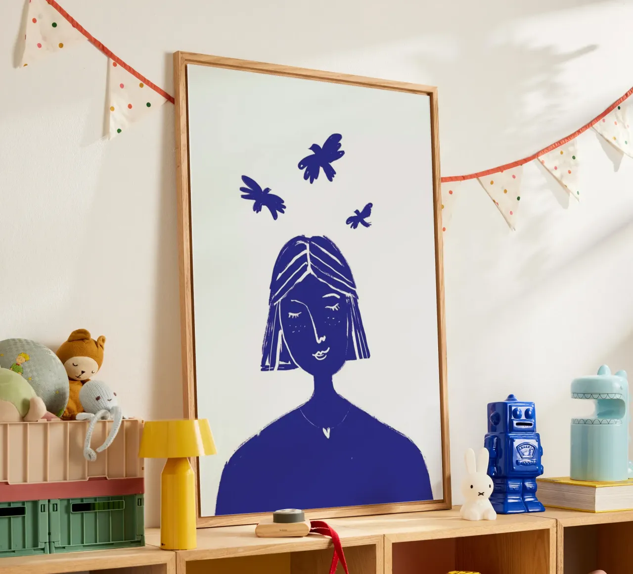 Hovering Blue acrylic glass by Graphite