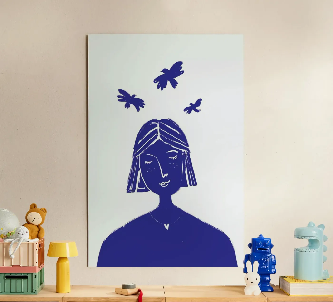 Hovering Blue forex-plaat van Graphite