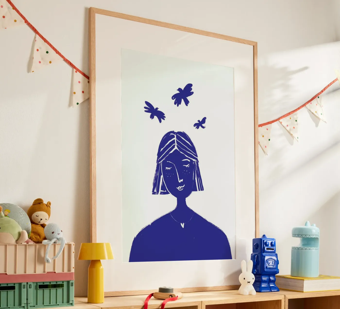 Hovering Blue poster by Graphite